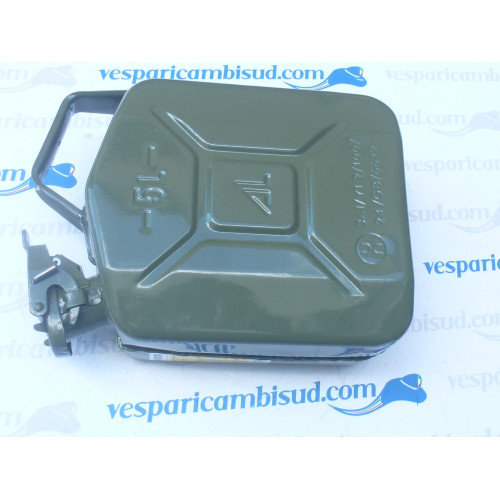 TANICA METALLO TRASPORTO BENZINA CARBURANTE GASOLIO 5 LT   