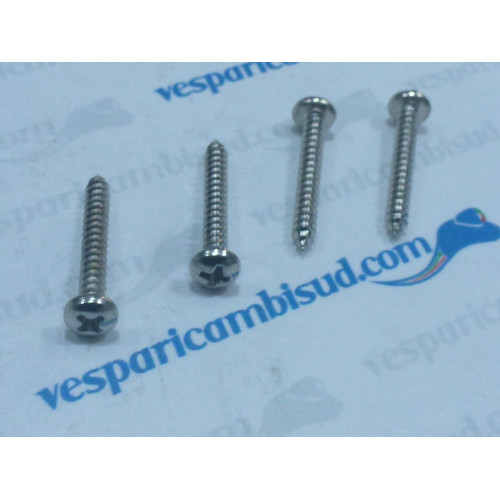 Kit n 4 M 3X22 viti testa a croce per fissaggio clacson, Vespa - Ape - Ciao