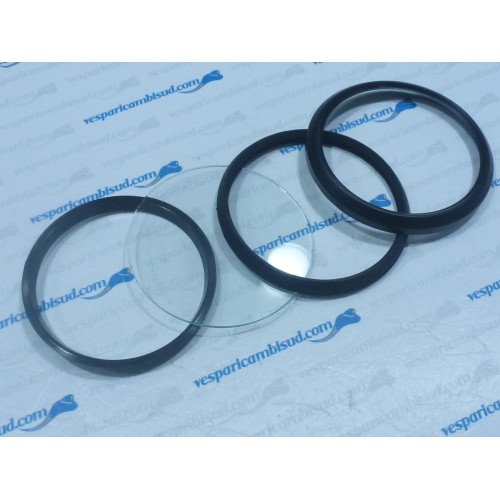 Cornice verniciata piu vetro e guarnizione contachilometro veglia borletti,vespa px - pe