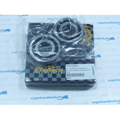 KIT 2 CUSCINETTI ALTE PRESTAZIONI 25X62X12 PINASCO