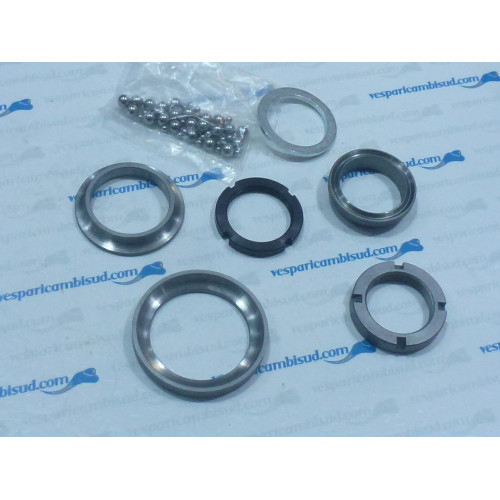 Kit gruppo ralla superiore e inferiore,completo di sfere,per Vespa 