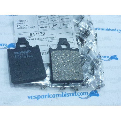 COPPIA PASTIGLIE FRENO ANTERIORE ORIGINALI PIAGGIO VESPA PX 125 150 200 FRENO A DISCO
