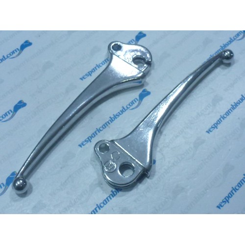 Coppia di leve per freno e frizione,vespa 50 - 90 - 125 - 150.
