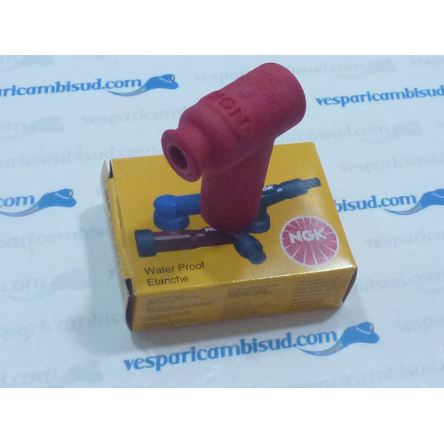 CAPPUCCIO CANDELA SCHERMATO NGK ROSSO
