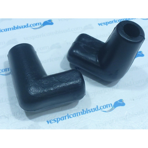 Coppia scarpette cavalletto centrale tubo mm 15,vespa 125 1953>57
