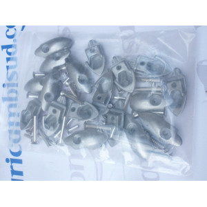 Kit pavimento compl,listelli allum,gomma, terminali, ribattini,vespa 57>58