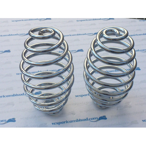 Kit n 2 molla cromata destra e sinistra per sella,vespa 125 - Ape 150