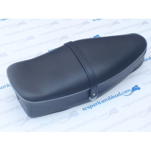 Sella lunga biposto completa,vespa 125 - 150 blu scuro