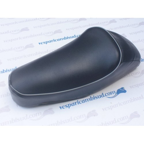 Sella gobbino blu scuro e bordino grigio,vespa 50 r - special.