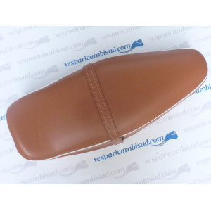 Sella lunga biposto completa,vespa 125 - 150 colore cuoio