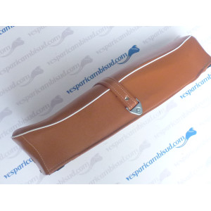Sella lunga biposto completa,vespa 125 - 150 colore cuoio