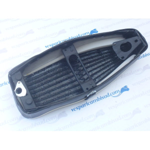Sella lunga biposto completa,vespa 125 - 150 Bordo bianco