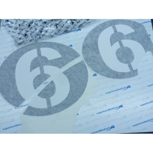 KIT DECALCO SEI GIORNI "6" PIAGGIO VESPA GTV 300 SEI GIORNI ie E4 ABS ('17-'20)