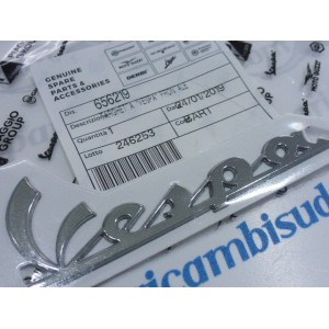 TARGHETTA SCUDO ANTERIORE  "VESPA" ORIGINALE PIAGGIO VESPA PX GTS GTV LX