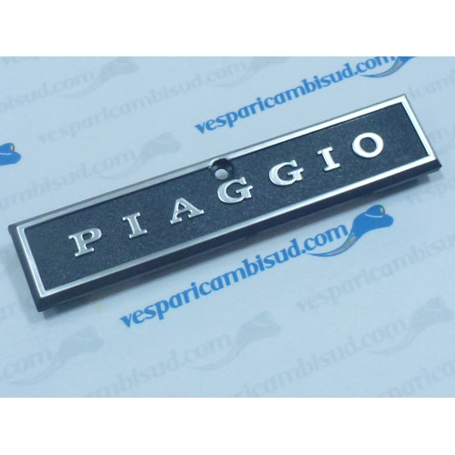 Targhetta anteriore mascherina copristerzo,scritta piaggio,vespa px-pe.