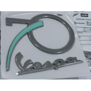 ADESIVI LOGO 70 anni VESPA PX GTS PRIMAVERA BAULETTO ORIGINALE
