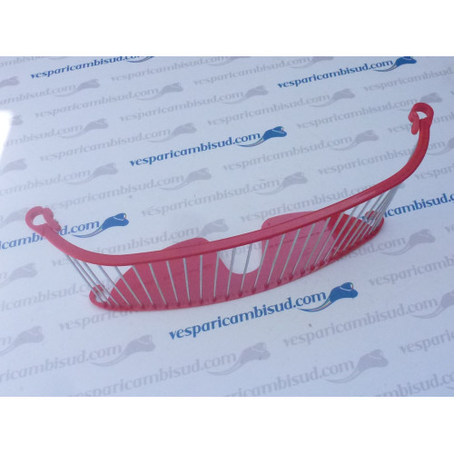 CESTINO ROSSO RETROSCUDO POSTERIORE PORTAOGGETTI