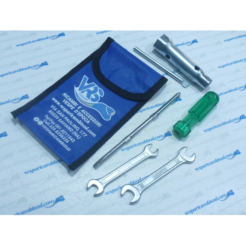 KIT ATTREZZI RIPARAZIONE VESPA CUSTODIA CON NOSTRO LOGO