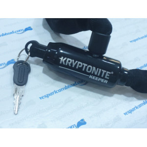 LUCCHETTO CATENA INTEGRATA KEEPER D5 - NERO VESPA MOTO SCOOTER 