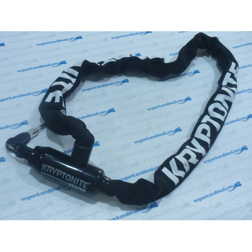 LUCCHETTO CATENA INTEGRATA KEEPER D5 - NERO VESPA MOTO SCOOTER 