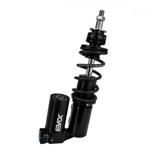 AMMORTIZZATORE REGOLABILE ANTERIORE EVOK IRON SHOCK PER VESPA PX, NERO