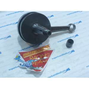 ALBERO MOTORE VOLANI TONDI (TRASFORMAZIONE da 50 a 125 cc) CONO 20 mm.CORSA mm.51  BIELLA RINFORZATA HF