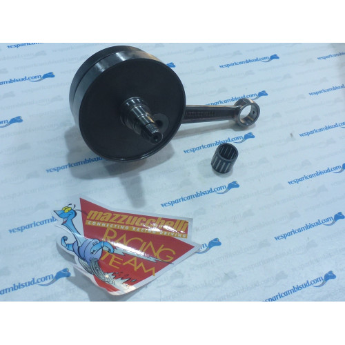 ALBERO MOTORE VOLANI TONDI (TRASFORMAZIONE da 50 a 125 cc) CONO 20 mm.CORSA mm.51  BIELLA RINFORZATA HF