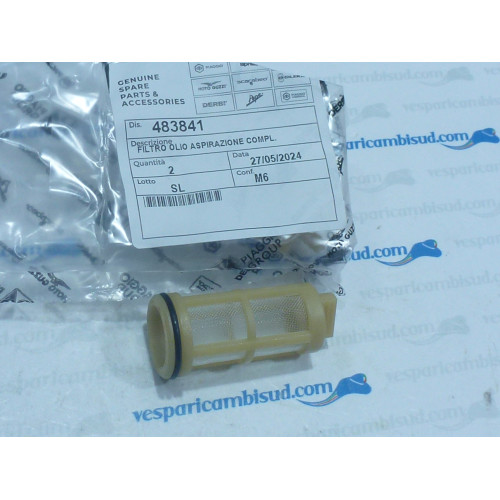 FILTRO ASPIRAZIONE OLIO PIAGGIO 125 150 200 ORIGINALE PIAGGIO