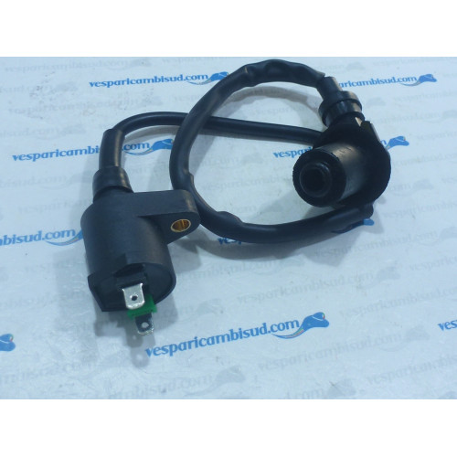 BOBINA ALTA TENSIONE CON CAVO 40CM E ATTACCO CANDELA 90 PER CANDELE CON NOTTOLINO