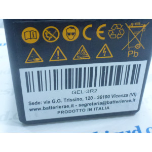 Batteria 6v - 12 ah - di tipo al gel,vespa e ape