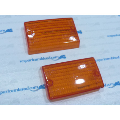 Coppia di 2 trasparente frecce posteriori, marca siem,vespa pk 50-125s