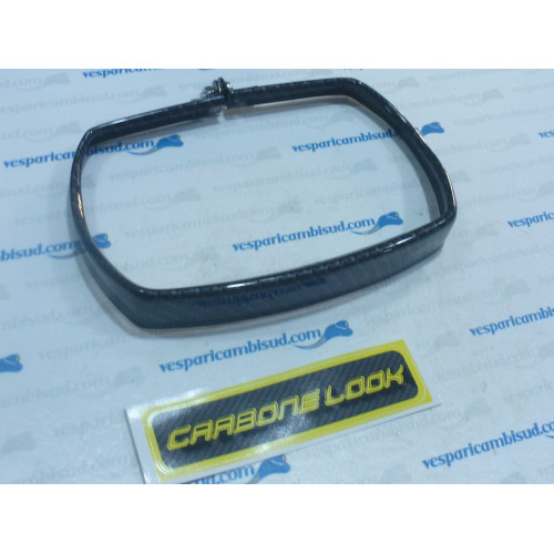GHIERA IN ACCIAIO INOX "CARBONE LOOK" FANALE ANTERIORE PER VESPA 50 SPECIAL