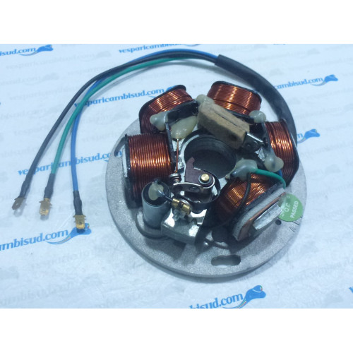 STATORE PIAGGIO VESPA PX PRIMA SERIE A PUNTINE CON FRECCE 12v 5 POLI