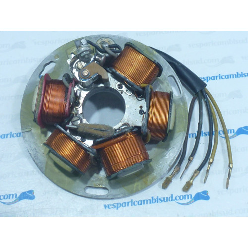 Accensione -PIAGGIO/DUCATI (NOS) statore  (statore a puntine, 5 cavi, 12V, CA)- Vespa PX -  P125X, P150X
