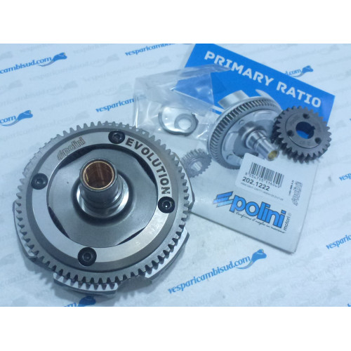 Campana frizione Primaria Polini Evolution 27-69 denti dritti Vespa 50 Special 125 Et3