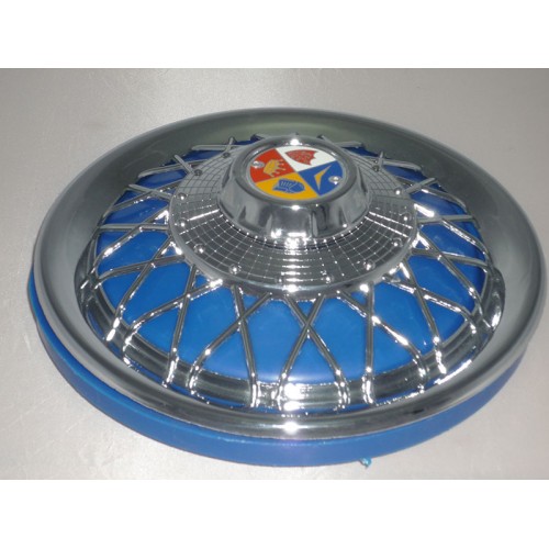 Borchia calotta in blu per ruota diametro 3.00 x 10 - 3,50 x 10,vespa - ape