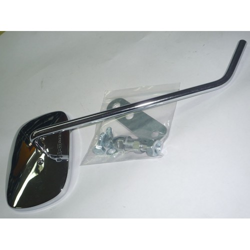 SPECCHIETTO TRAPEZOIDALE CROMATO SX