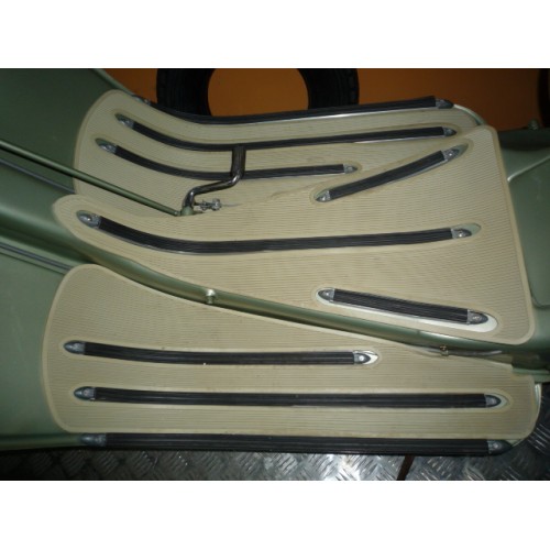 TAPPETO PEDANA 3 PEZZI GRIGIO