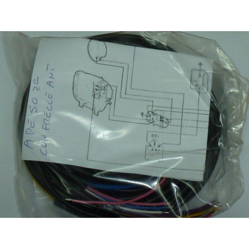 IMPIANTO ELETTRICO APE 50 TL2 CON FRECCE ANTERIORI IMPIANTO ELETTRICO APE 50 TL2 CON FRECCE ANTERIORI