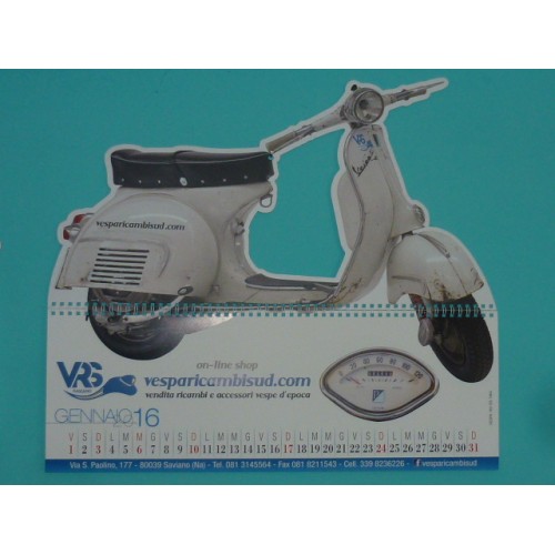 CALENDARIO 2016 VESPA 160GS 