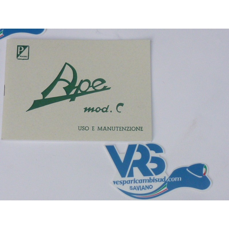 USO E MANUETENZIONE APE MOD/C USO E MANUETENZIONE APE MOD/C