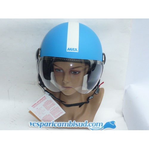 Casco Max Power turchese opaco