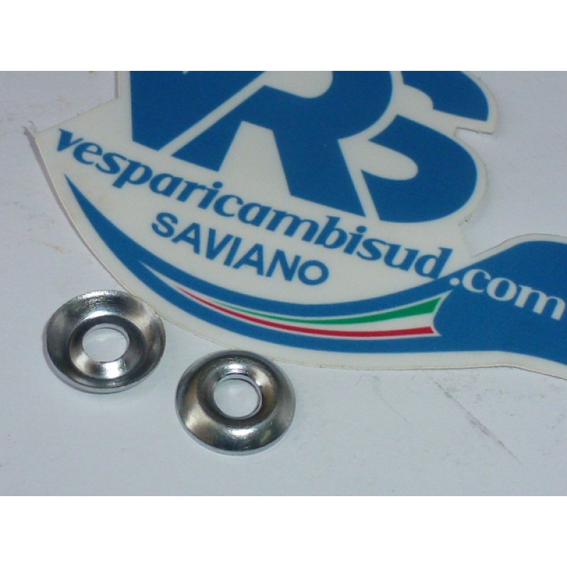 COPPIA RONDELLE SAGOMATE FANALE LAMBRETTA LI 3S COPPIA RONDELLE SAGOMATE FANALE LAMBRETTA LI 3S