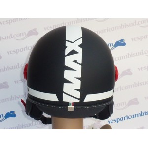 Casco Max Power NERO opaco FERMA VISIERA ROSSO Casco Max Power NERO opaco FERMA VISIERA ROSSO