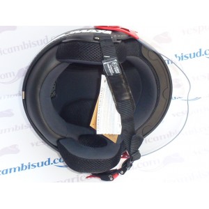 Casco Max Power NERO opaco FERMA VISIERA ROSSO Casco Max Power NERO opaco FERMA VISIERA ROSSO