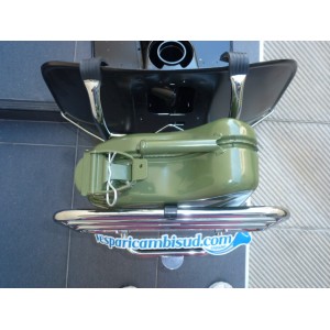 PORTAPACCHI CROMATO ANTERIORE VESPA PX PE CON PORTA TANICA PORTAPACCHI CROMATO ANTERIORE VESPA PX PE CON PORTA TANICA