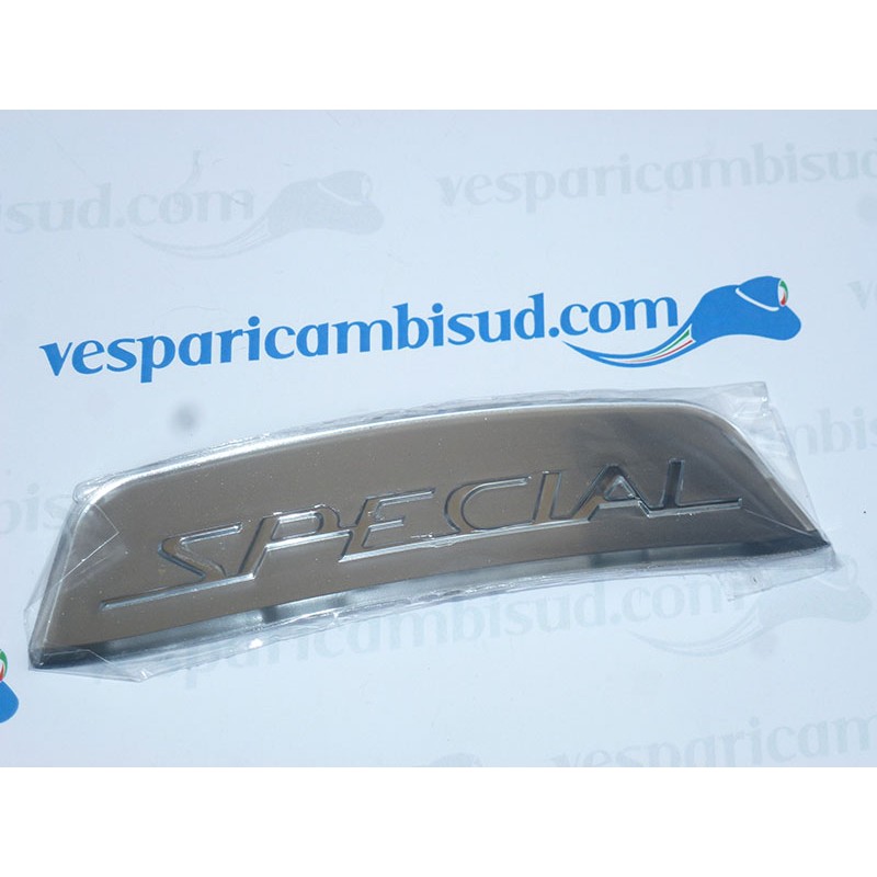 TARGHETTA LAMBRETTA POSTERIORE "SPECIAL" ARGENTO TARGHETTA LAMBRETTA POSTERIORE "SPECIAL" ARGENTO