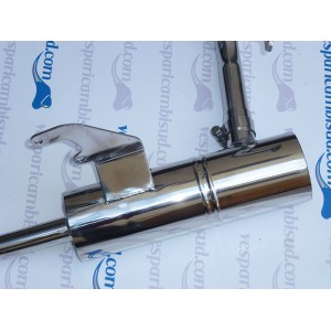 PER LAMBRETTA LI SPECIAL 3 SERIE MARMITTA ACCIAIO INOX 2 TUBI PER LAMBRETTA LI SPECIAL 3 SERIE MARMITTA ACCIAIO INOX 2 TUBI