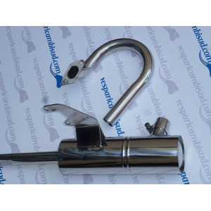 PER LAMBRETTA LI SPECIAL 3 SERIE MARMITTA ACCIAIO INOX 2 TUBI PER LAMBRETTA LI SPECIAL 3 SERIE MARMITTA ACCIAIO INOX 2 TUBI