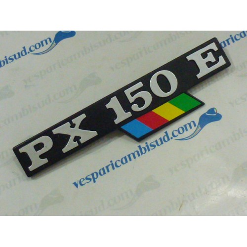 TARGHETTA COFANO LATERALE PX150E ARCOBALENO IN PLASTICA